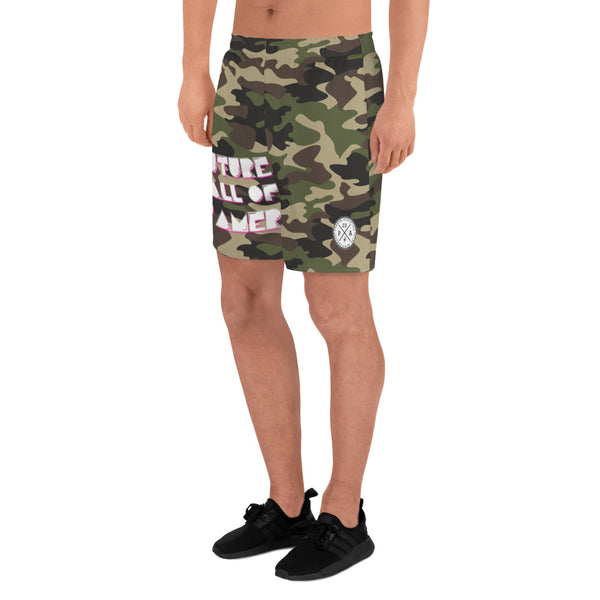 Tokyo Biohack Camo Green Athletic Shorts