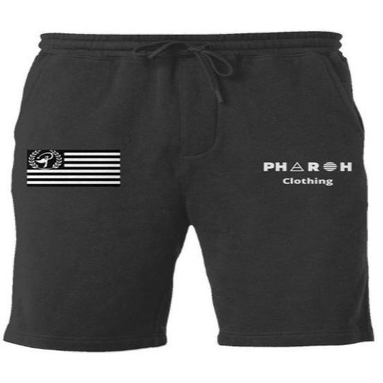 Midweight Embroidered Flag Fleece Shorts - Pharaohathletics