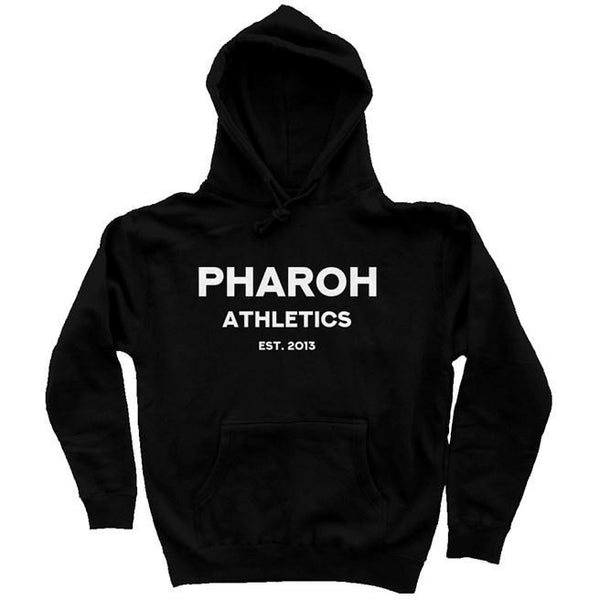 Pharoh Athletics est. black pullover hoody