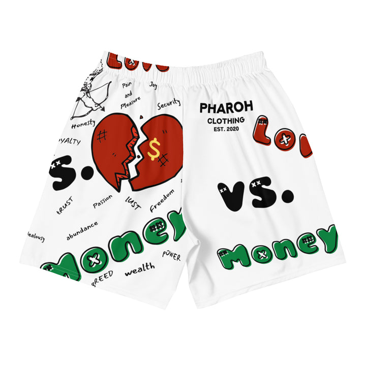 Men's Love Vs Money Shorts - Pharoh Athletics