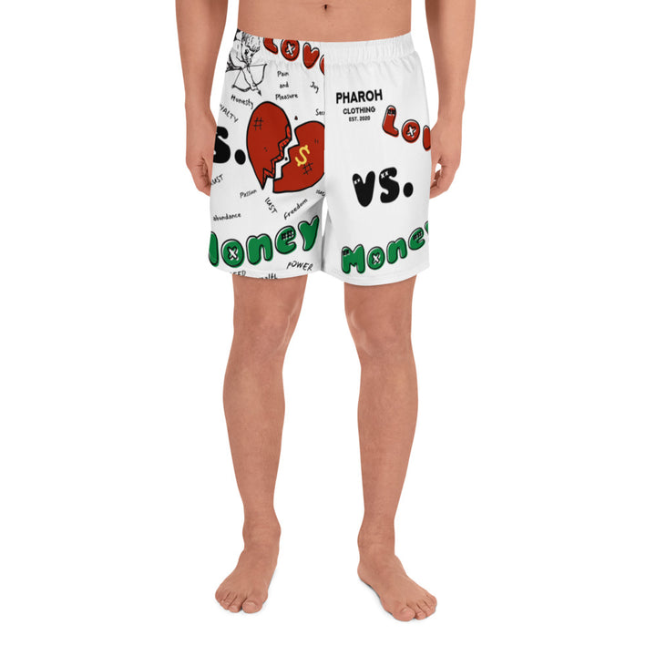 Men's Love Vs Money Shorts - Pharoh Athletics