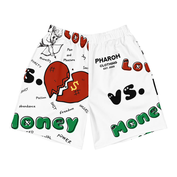 Men's Love Vs Money Shorts - Pharoh Athletics