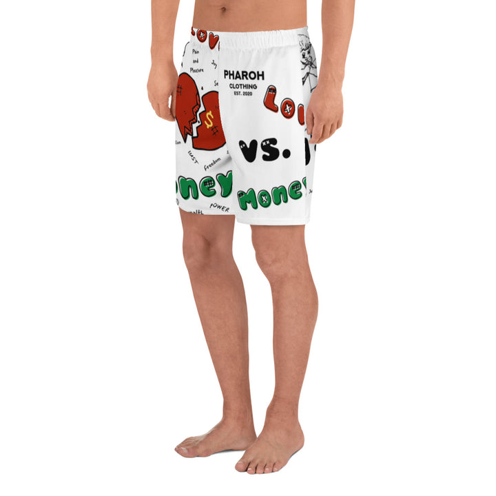 Men's Love Vs Money Shorts - Pharoh Athletics