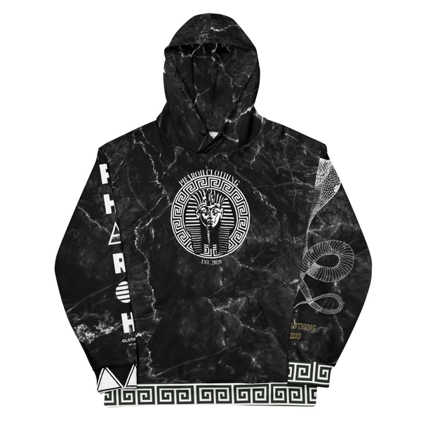 Black Marble In God We Trust All-Over Print Hoodie