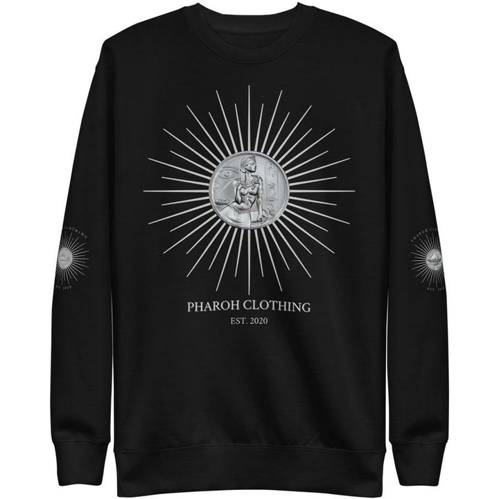 Pharoh Clothing Egyptian Silver Bullion Coin Unisex Sweatshirt - Pharoh Athletics