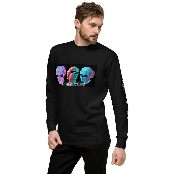 Sex Drugs and Hip Hop Mens Unisex Fleece Pullover - Pharoh Athletics
