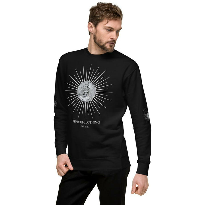 Pharoh Clothing Egyptian Silver Bullion Coin Unisex Sweatshirt - Pharoh Athletics