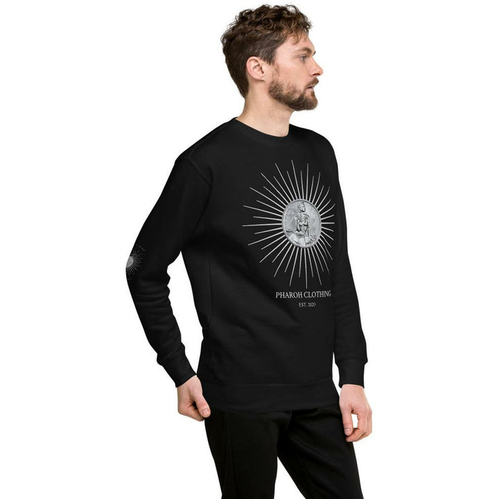 Pharoh Clothing Egyptian Silver Bullion Coin Unisex Sweatshirt - Pharoh Athletics