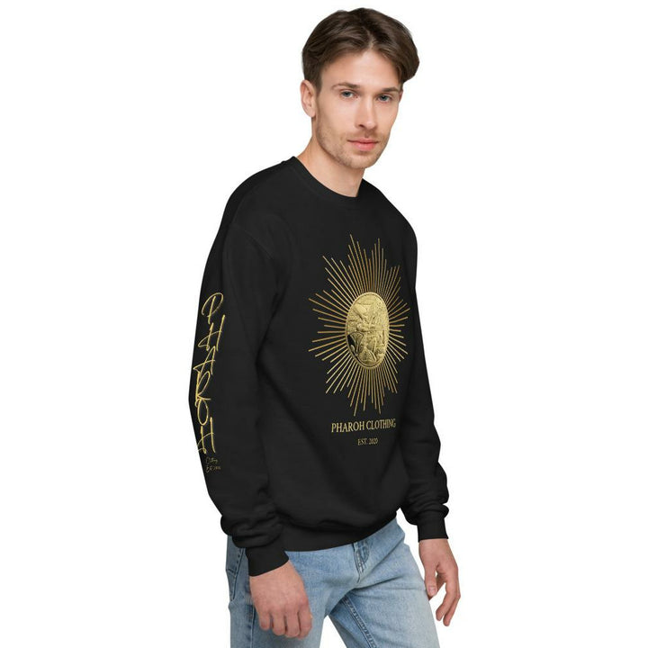 Pharoh Clothing Egyptian Gold Medal Coin Mens Unisex fleece sweatshirt - Pharoh Athletics