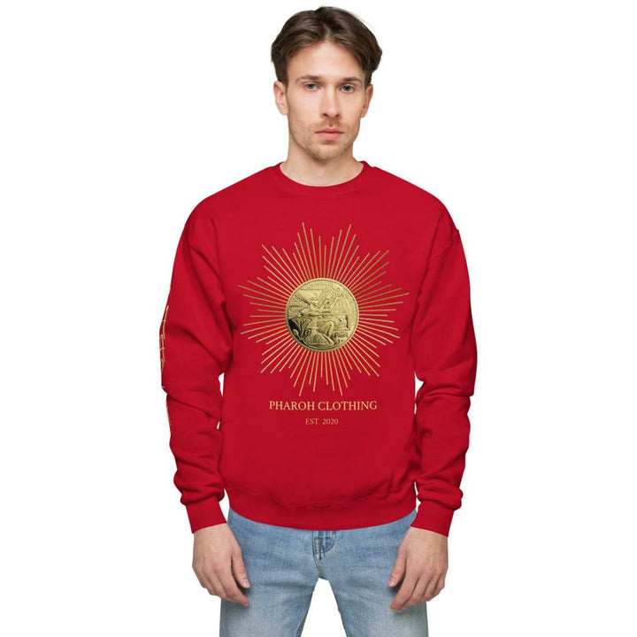 Egyptian Gold Medal Coin Mens Unisex fleece sweatshirt
