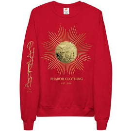 Pharoh Clothing Egyptian Gold Medal Coin Mens Unisex Fleece Sweatshirt