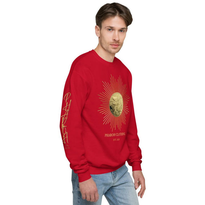 Pharoh Clothing Egyptian Gold Medal Coin Mens Unisex fleece sweatshirt - Pharoh Athletics