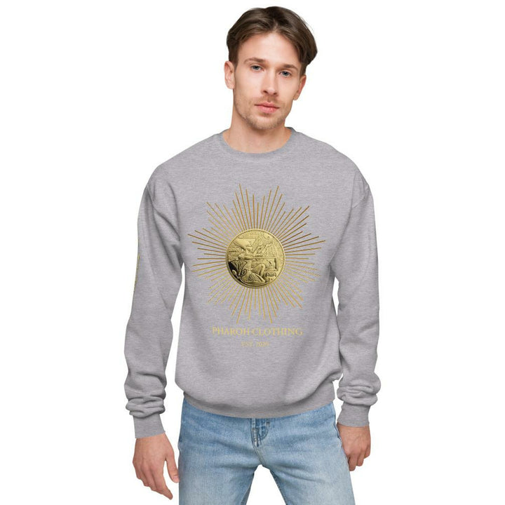 Egyptian Gold Medal Coin Mens Unisex fleece sweatshirt