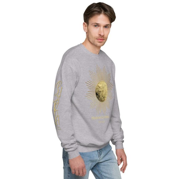 Pharoh Clothing Egyptian Gold Medal Coin Mens Unisex fleece sweatshirt - Pharoh Athletics