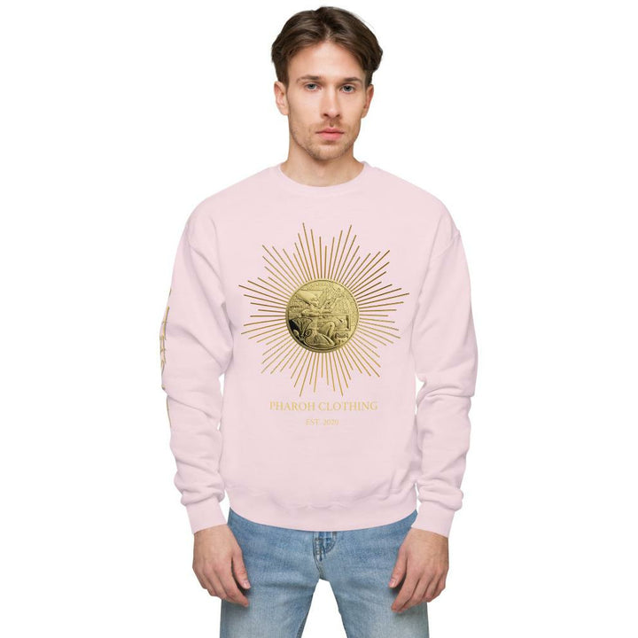 Pharoh Clothing Egyptian Gold Medal Coin Mens Unisex fleece sweatshirt - Pharoh Athletics
