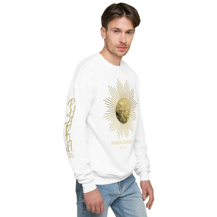 Pharoh Clothing Egyptian Gold Medal Coin Mens Unisex fleece sweatshirt - Pharoh Athletics