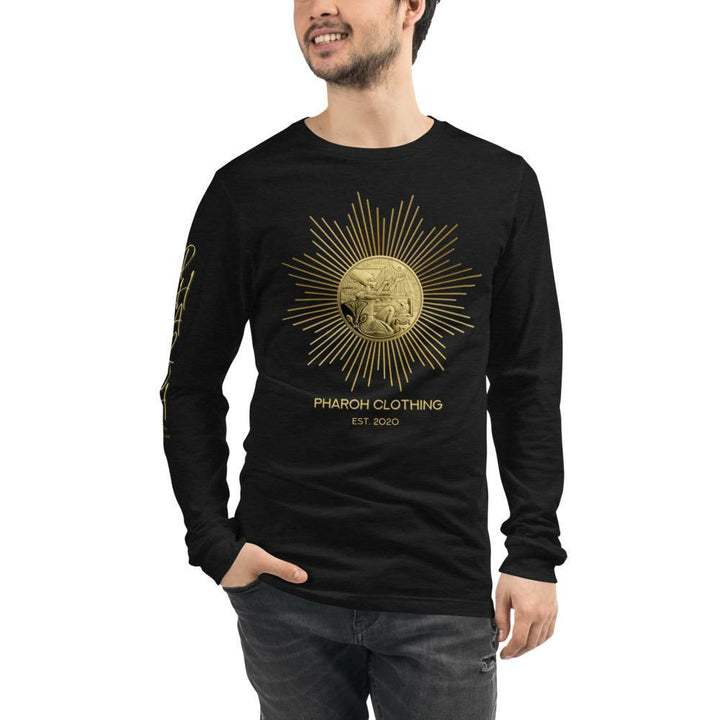 Pharoh Clothing Gold Coin Euro Unisex Long Sleeve Tee - Pharoh Athletics