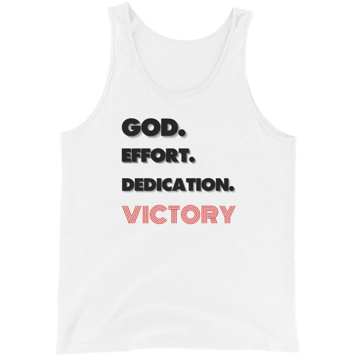 God Effort Dedication Victory Unisex Tank Top - Pharoh Athletics